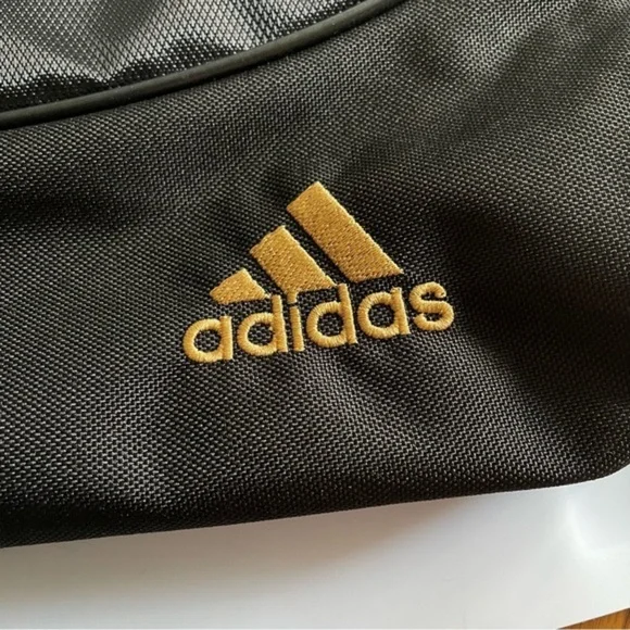 Adidas Alliance II Sackpack black gold gym bag - Picture 2 of 4